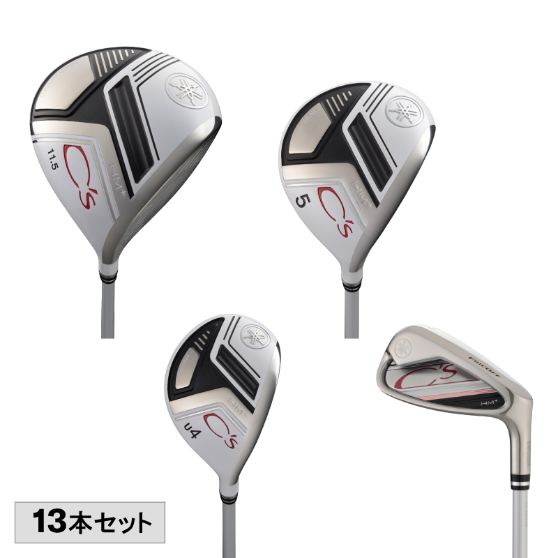 C's ホワイト フルセット 13本（DR,FW3本,UT2本,アイアン7本）